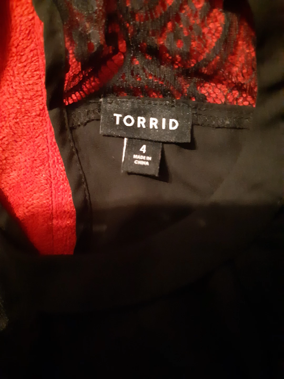 Torrid Black Lace Blouse - Size 4 - photo 2
