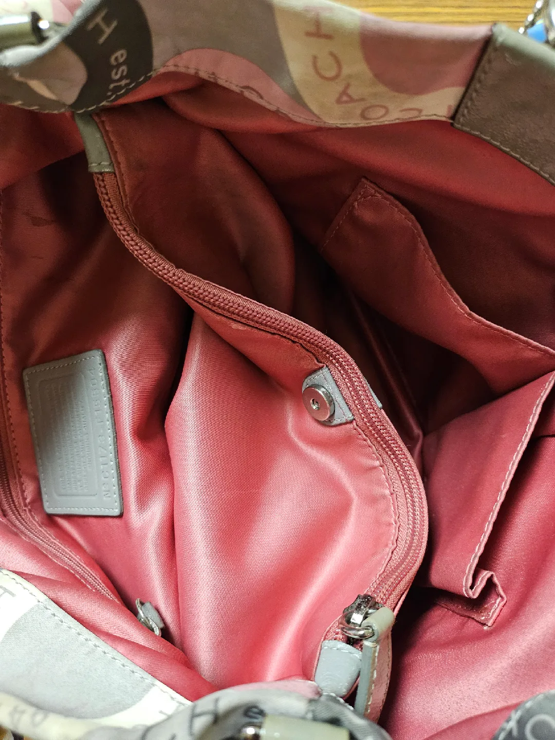 Coach Est. 1941 Pink/Grey Tote Bag image indicator(2)