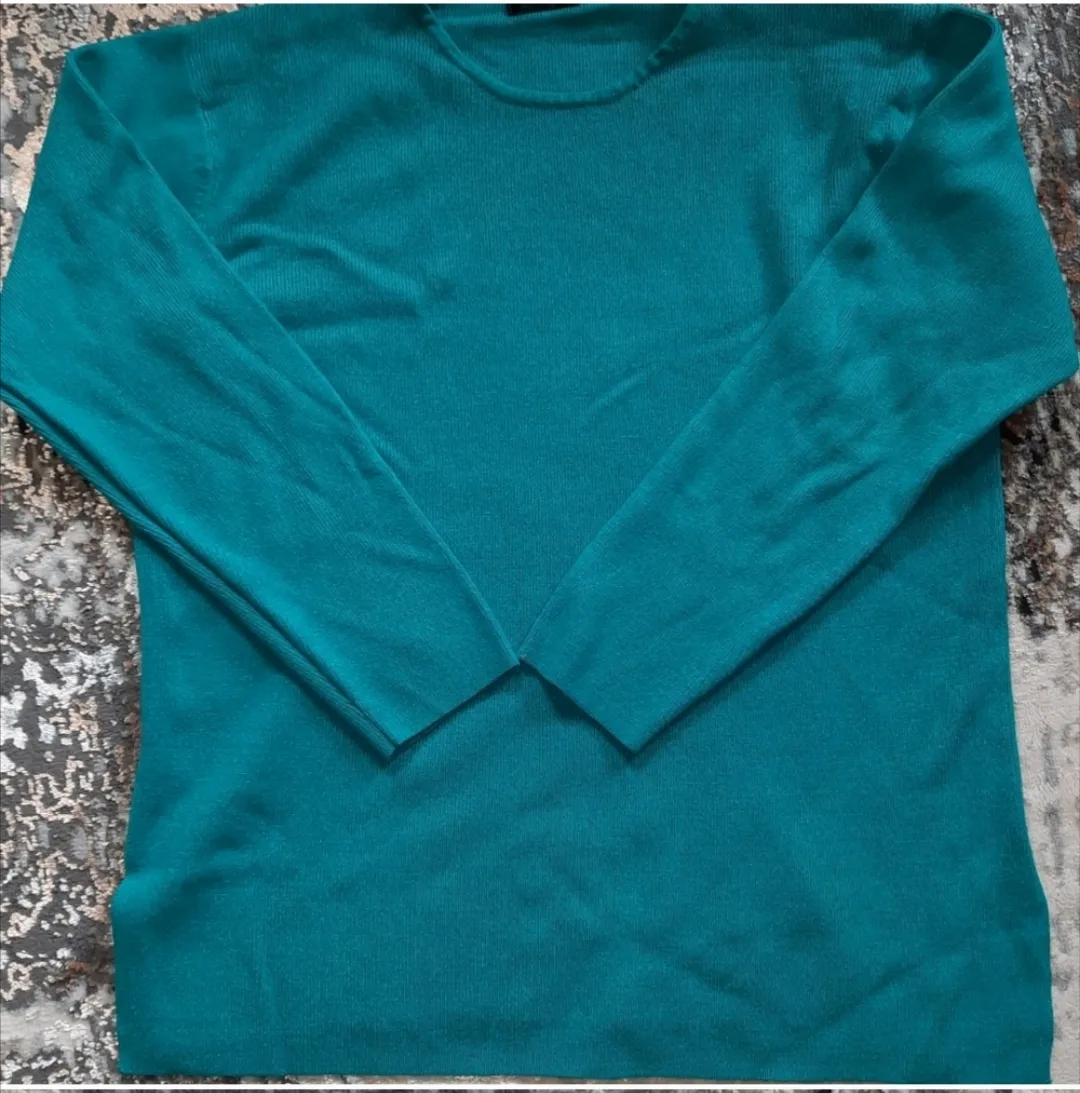 Dino Teal Crewneck Sweater - Size M thumbnail