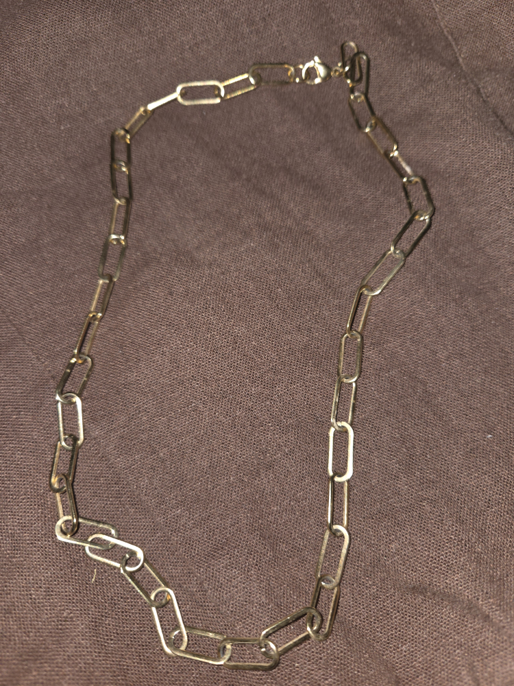stainless gold coated Link Chain Necklace