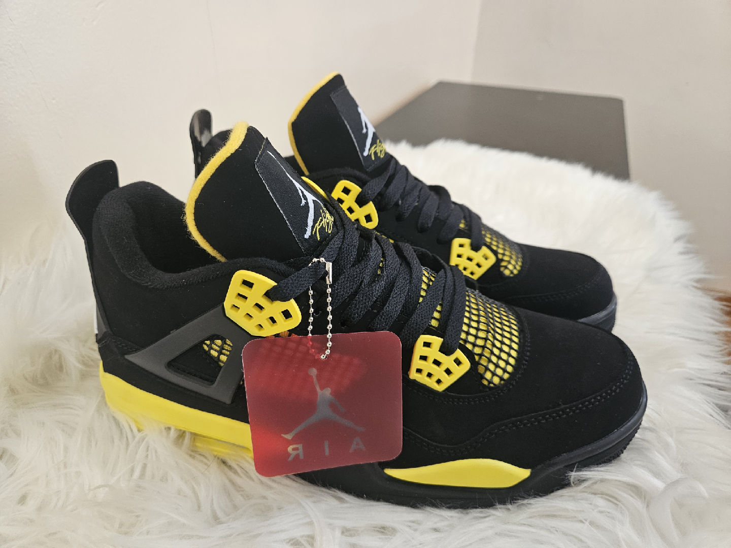 Jordan 4s Yellow Thunders - photo 4