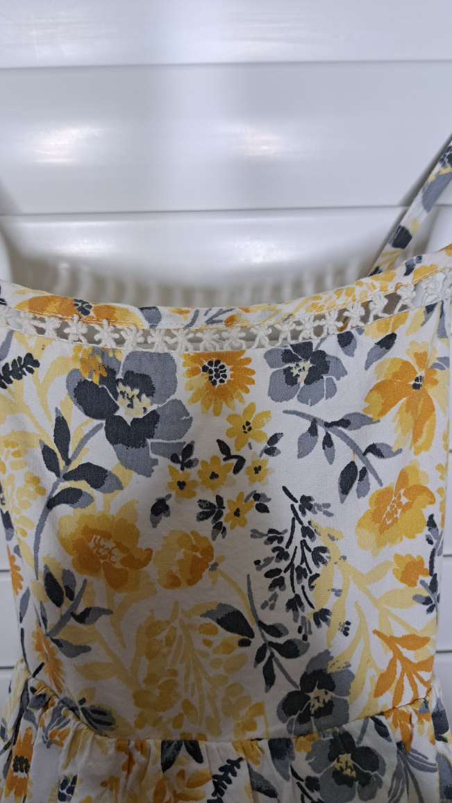 Floral Sundress - Yellow & Grey Sz 6 kids - photo 5