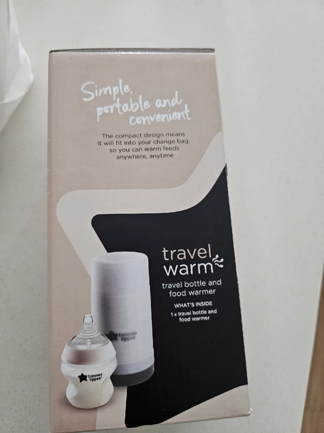 Tommee Tippee Travel Bottle and Food Warmer - NEW in box image indicator(2)