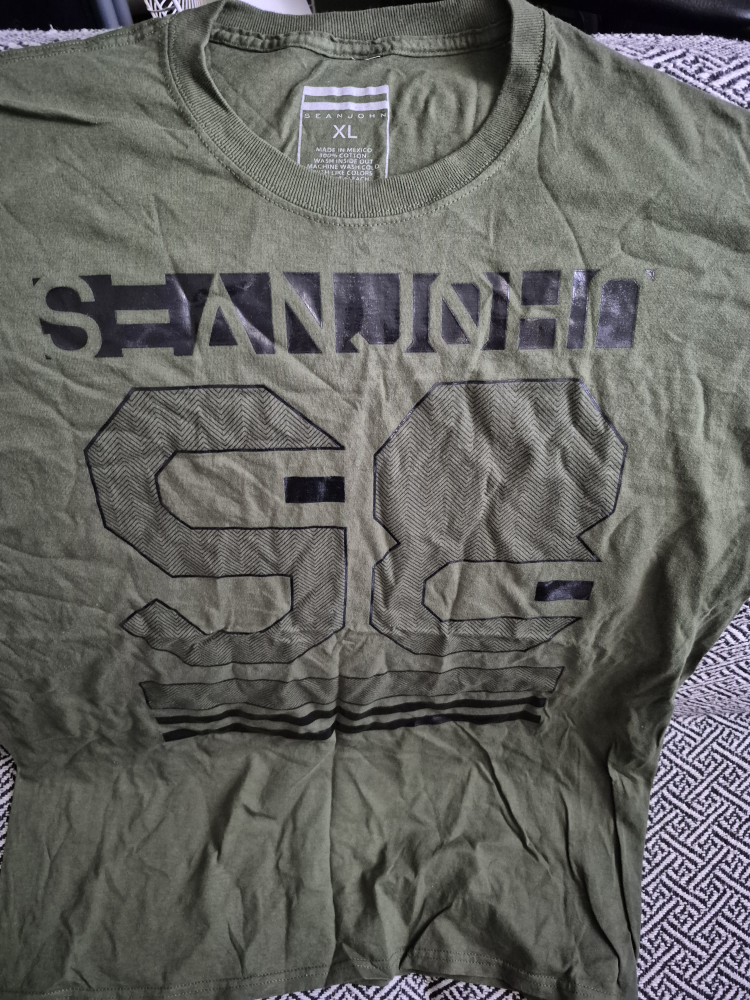 Sean John Olive Green T-Shirt - XL