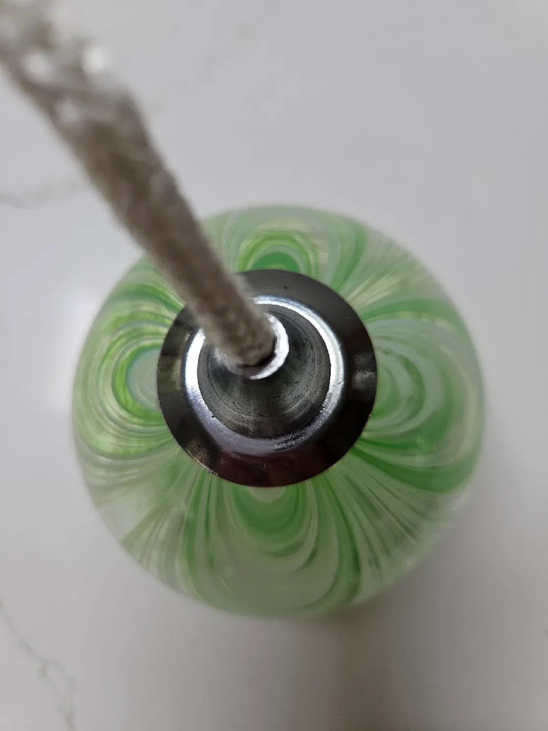 Green Swirl Glass Oil Lamp Diffuser image indicator(3)