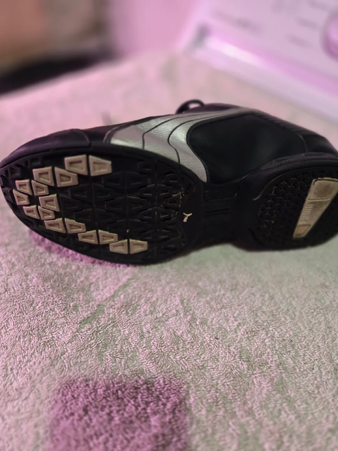 Puma Black Leather Sneakers image indicator(3)