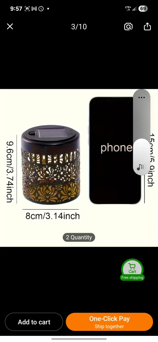 Lotus Pattern Solar Wall Light, pick Scarborough or oshawa image indicator(3)