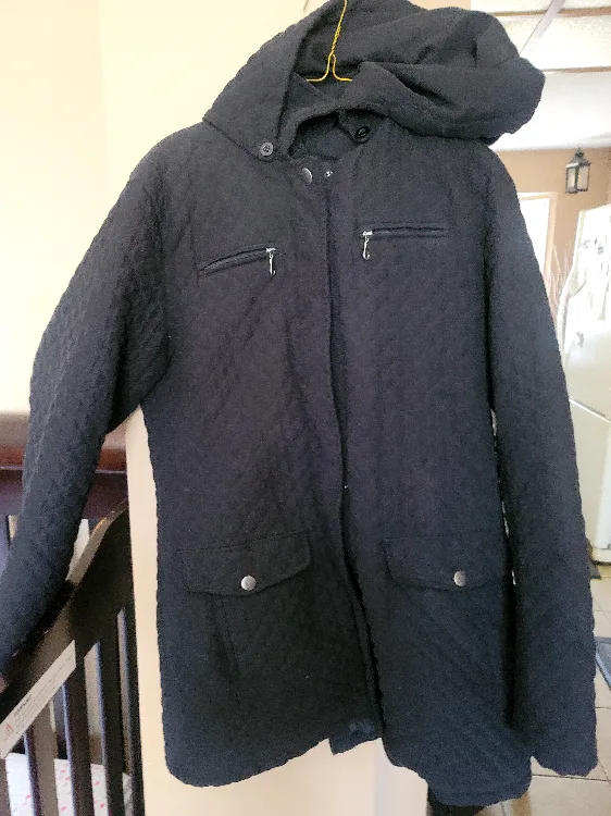Breckenridge Black Quilted Jacket - Size S thumbnail