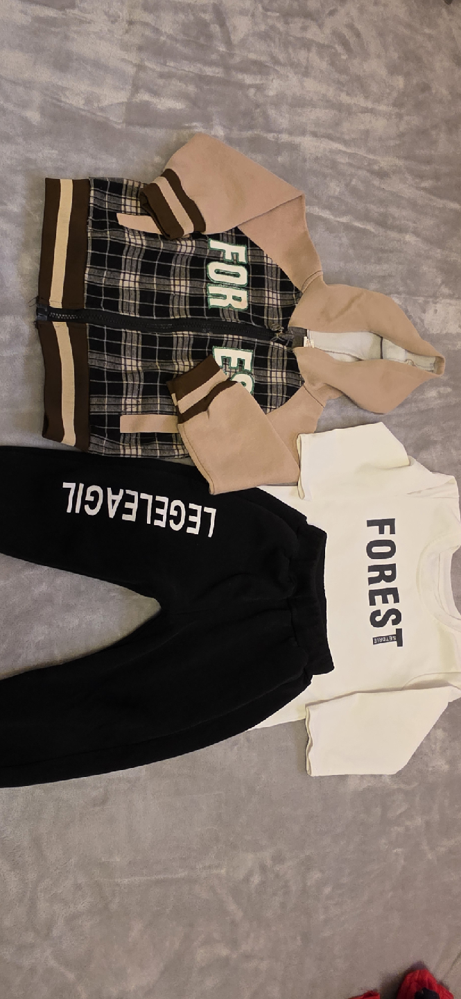 Kids' Outfit - Forest T-shirt & Black Pants - photo 3