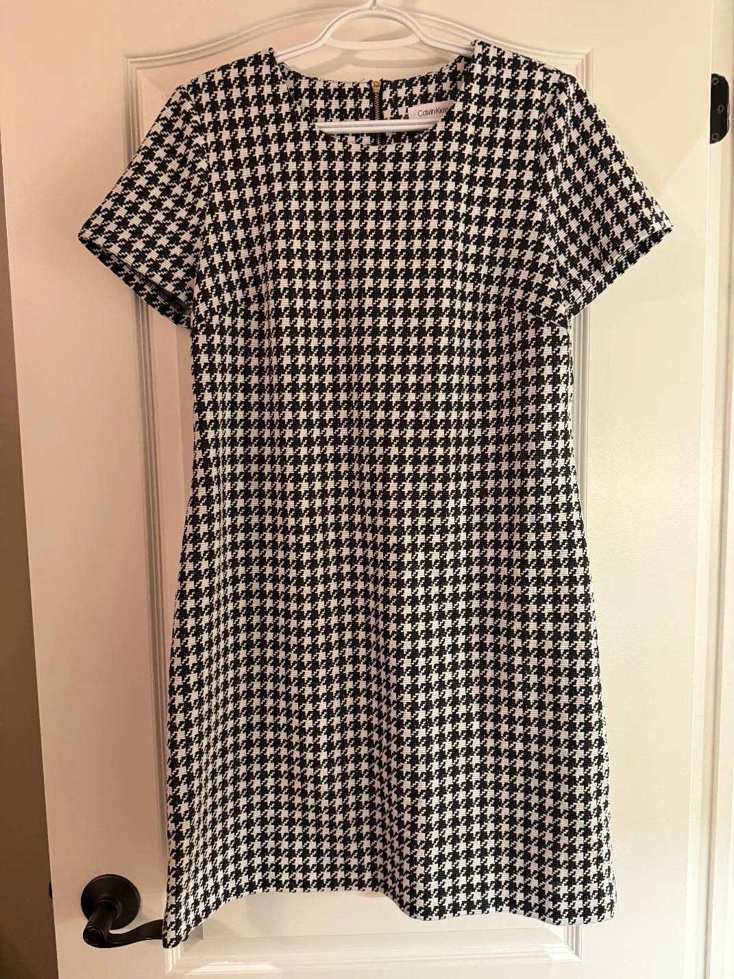 Calvin Klein Houndstooth Dress - Size 12 thumbnail