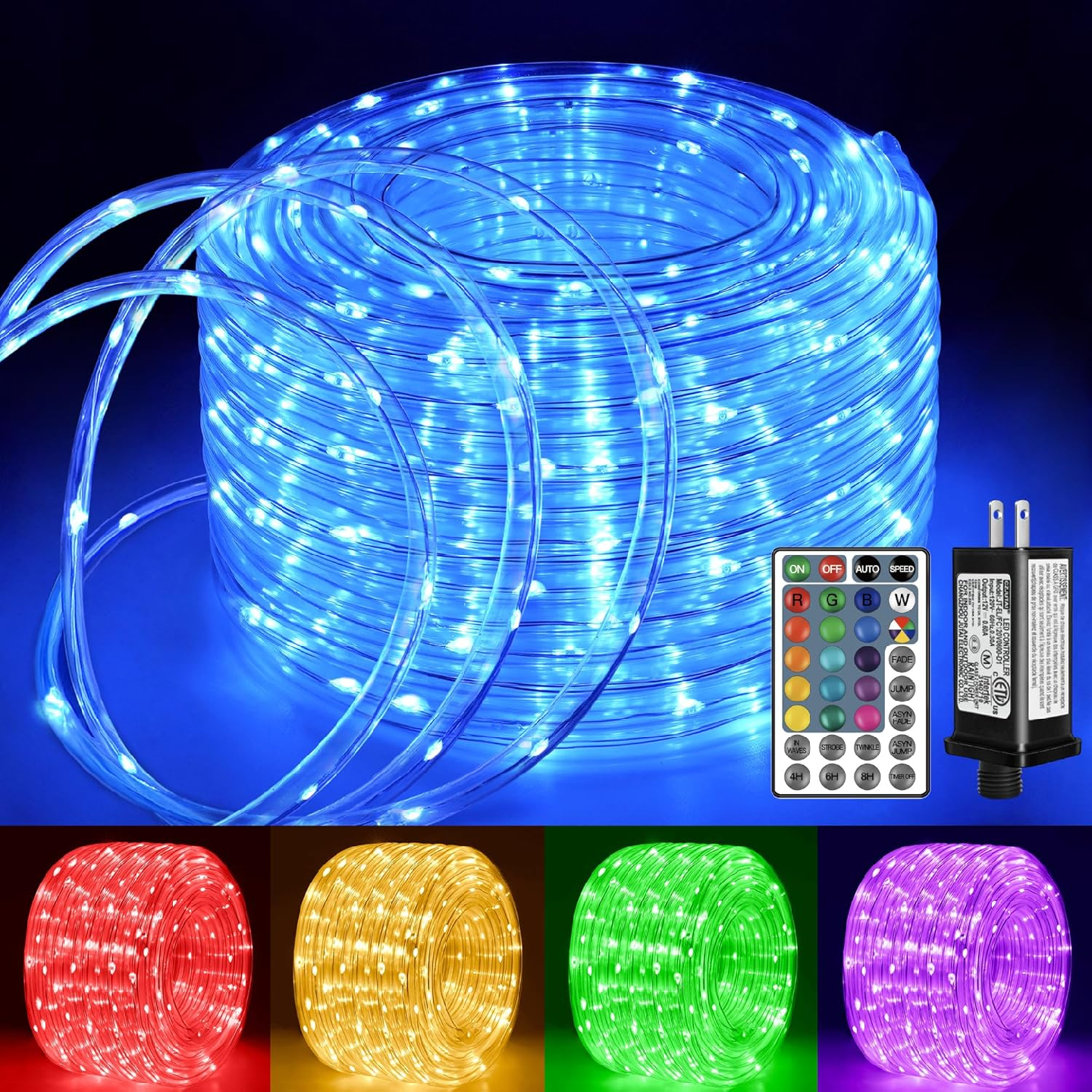 Ollny Christmas Lights Outdoor String Lights 180 Led Super Long