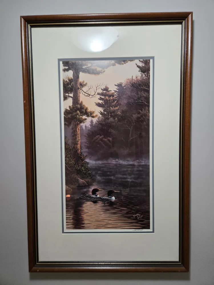 Rick Kelley-Sunlit Silence. Beautifully framed, Artist Signed. thumbnail
