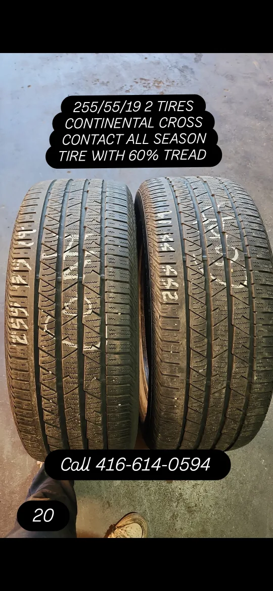 Continental CrossContact 255/55/19 All Season Tires (Pair) thumbnail