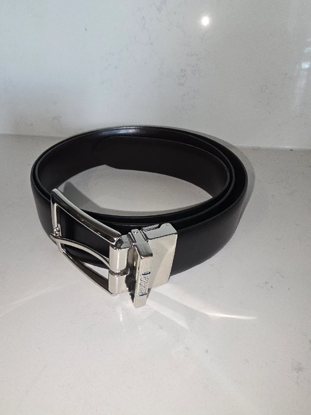 HUGO BOSS Black Leather Belt MEN thumbnail