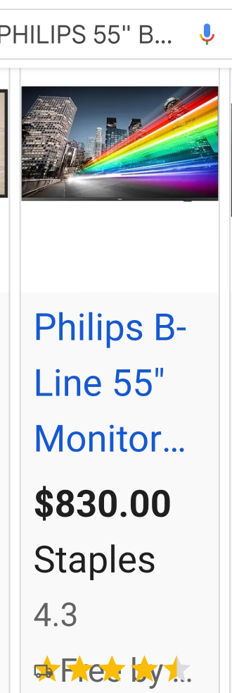 Philips B-Line 55" Monitor - photo 5