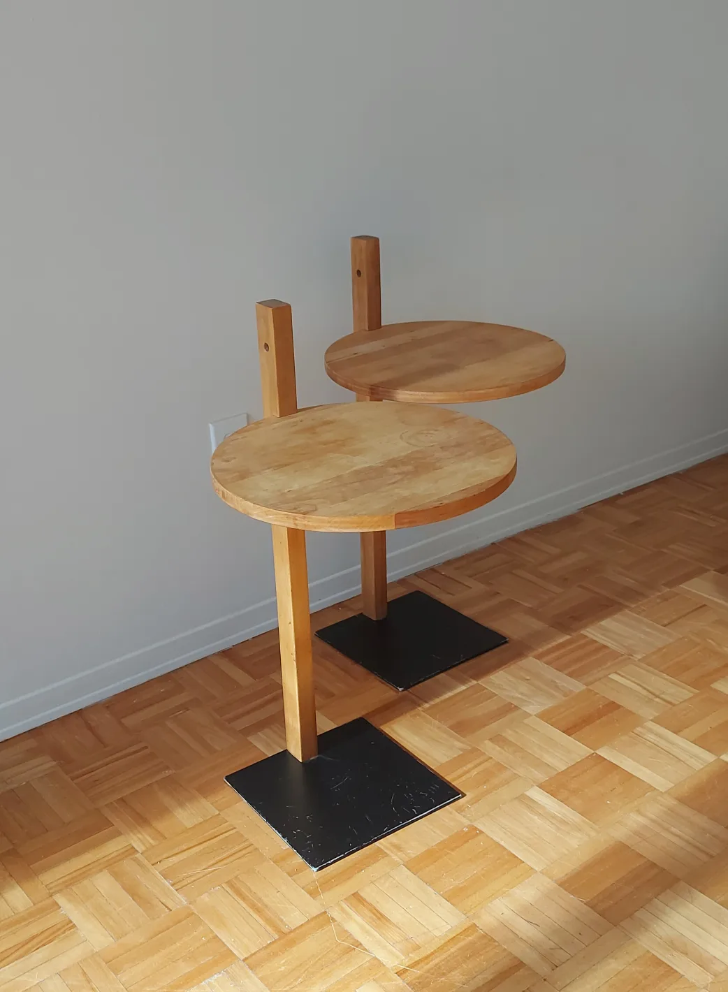 Set of 2 Side Tables 55 cms H X 36 cms Diameter thumbnail