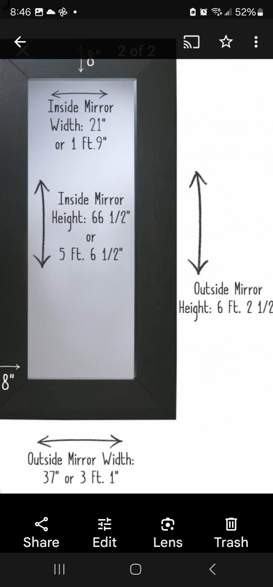 ikea big mirror - photo 2