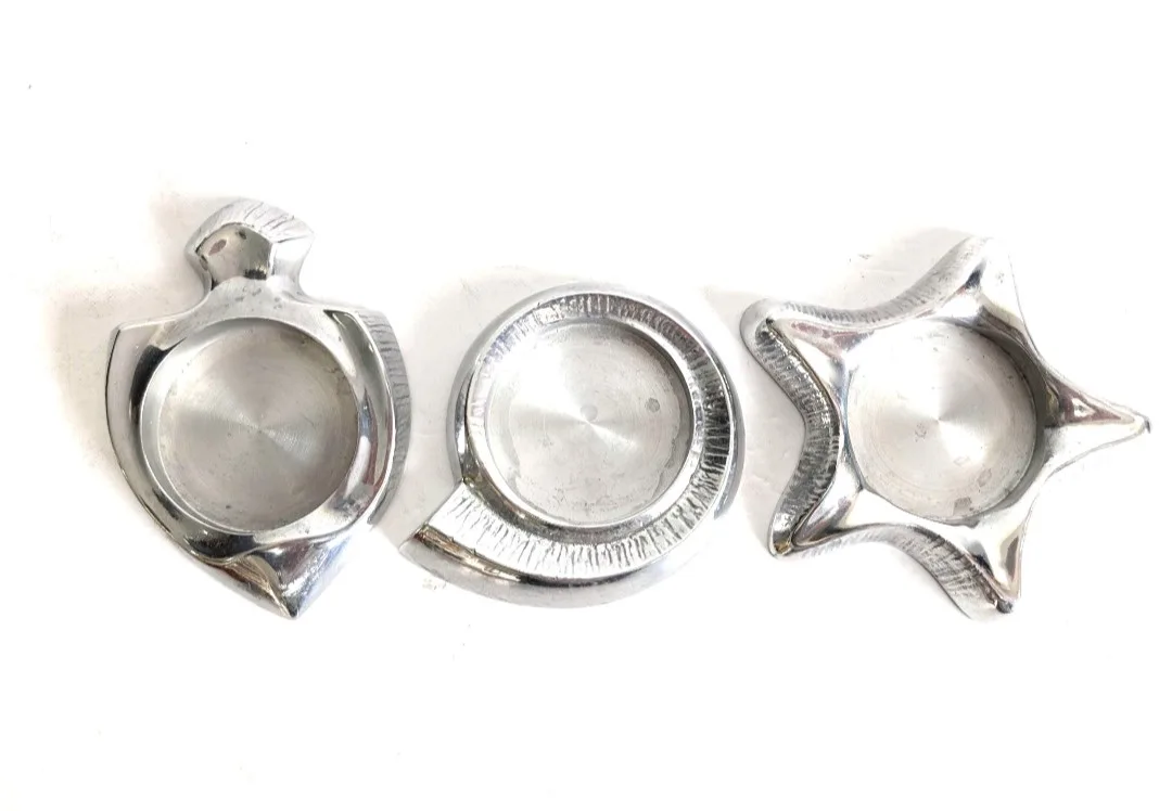 Partylite Tealight Candle Holders ~ Pewter Tone image indicator(3)