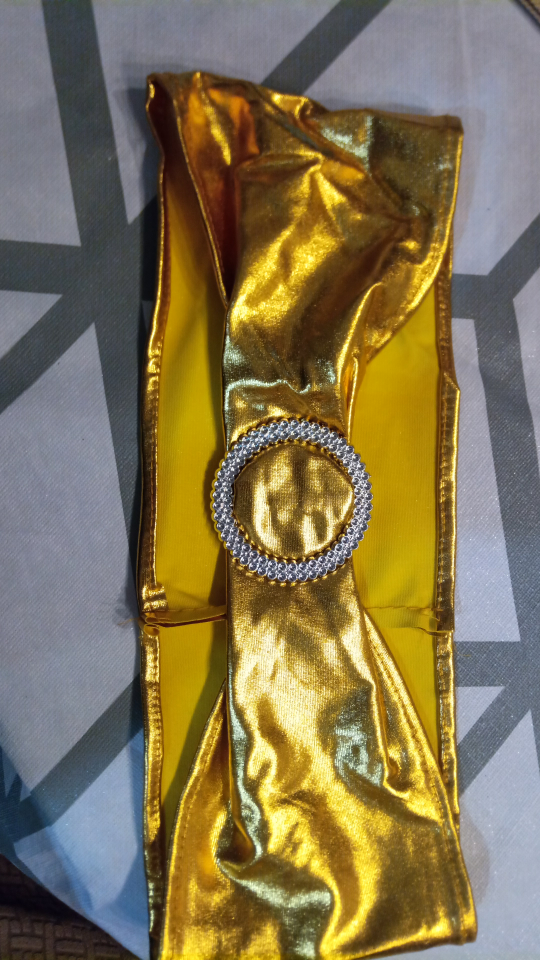 50 pc Gold Chair Sash with Buckle