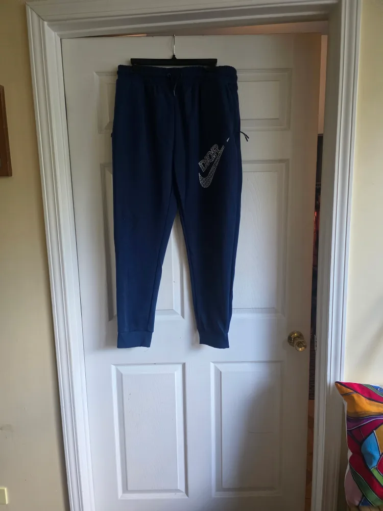Dior x Nike Navy Blue Hoodie and Pants Set thumbnail