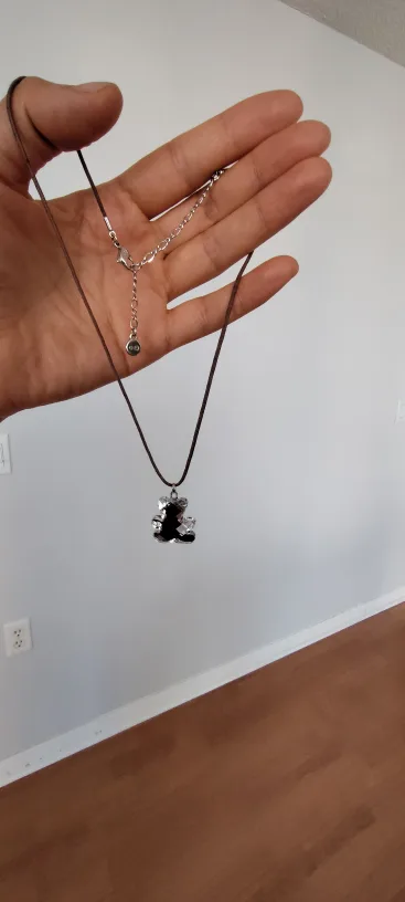 Swarovski Teddy Bear Pendant Necklace thumbnail