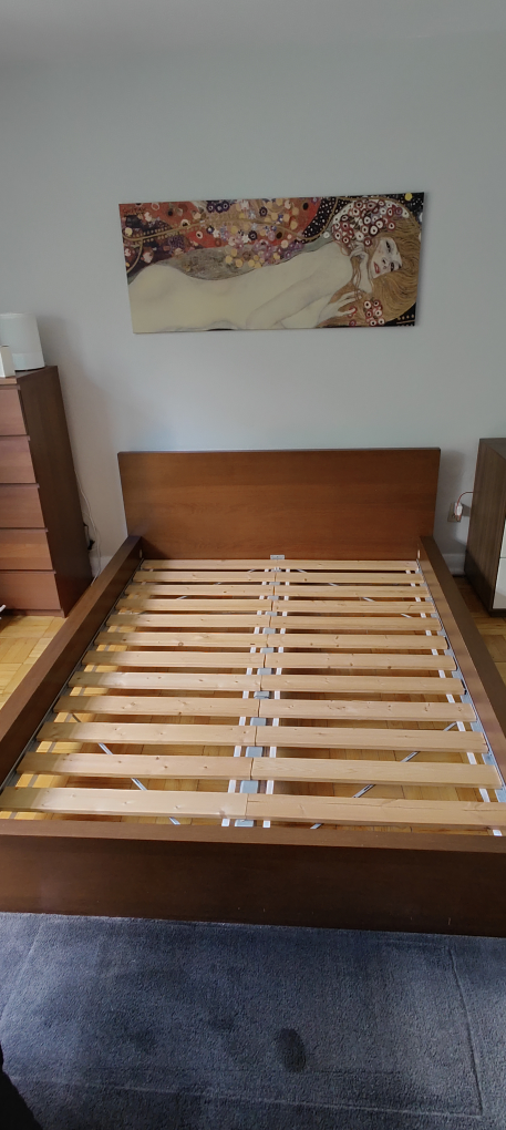 Ikea Malm Queen bed frame with slates