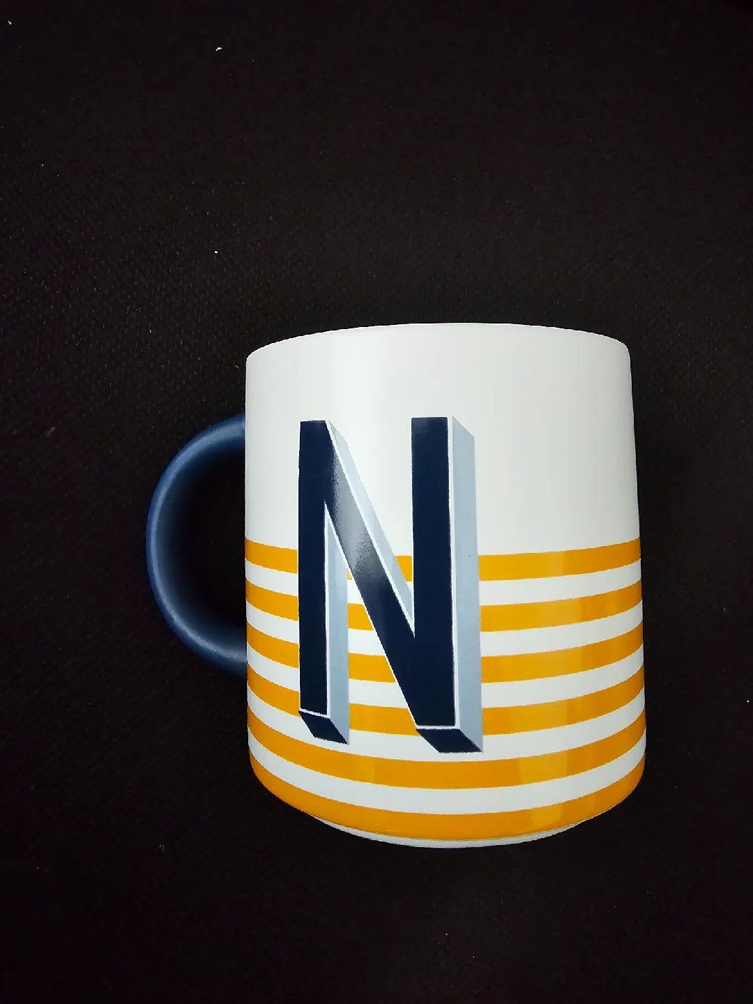 Indigo OUI Monogram "N" Mug ☕️ image indicator(2)