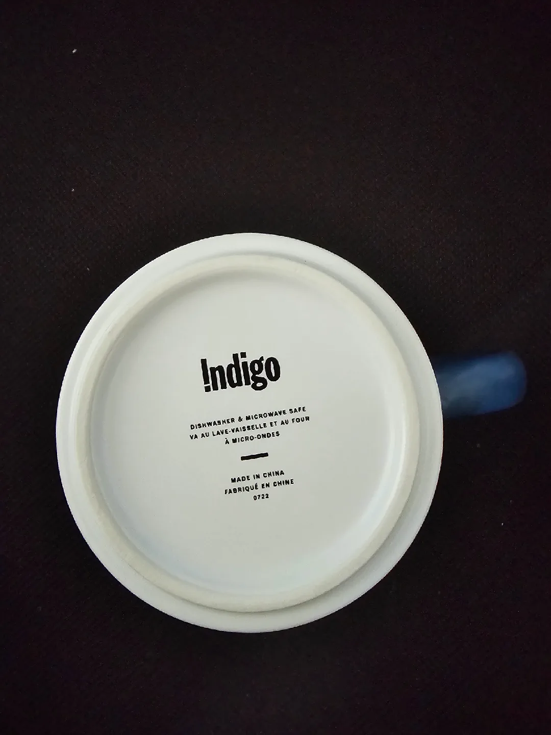 Indigo OUI Monogram "N" Mug ☕️ image indicator(3)