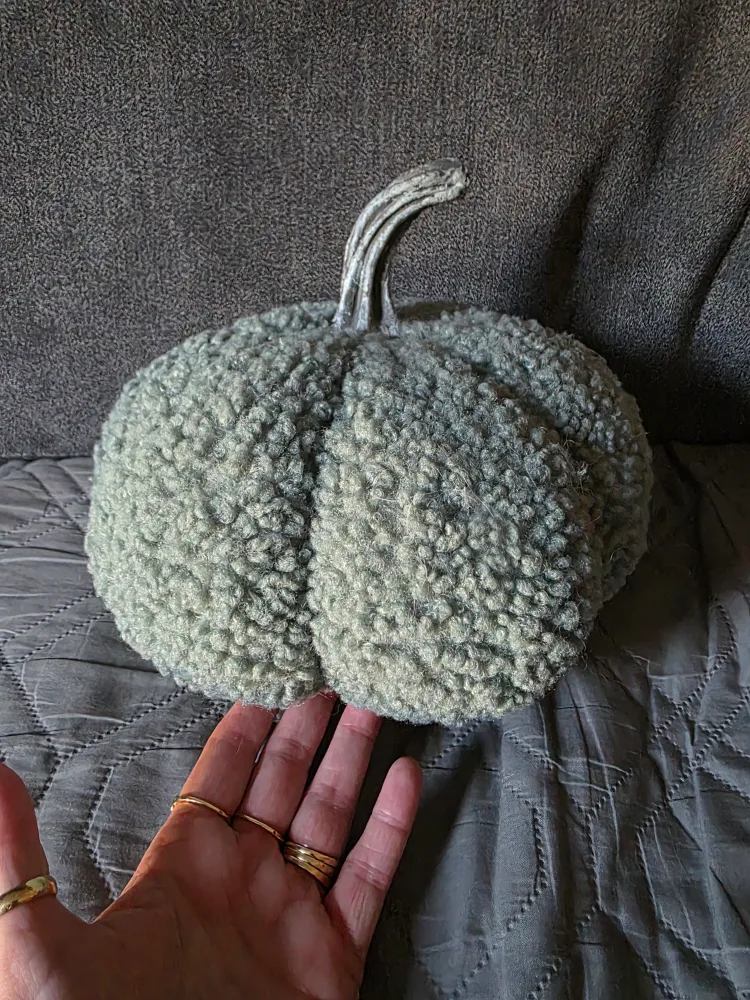 Greenish fluffy pumpkin thumbnail