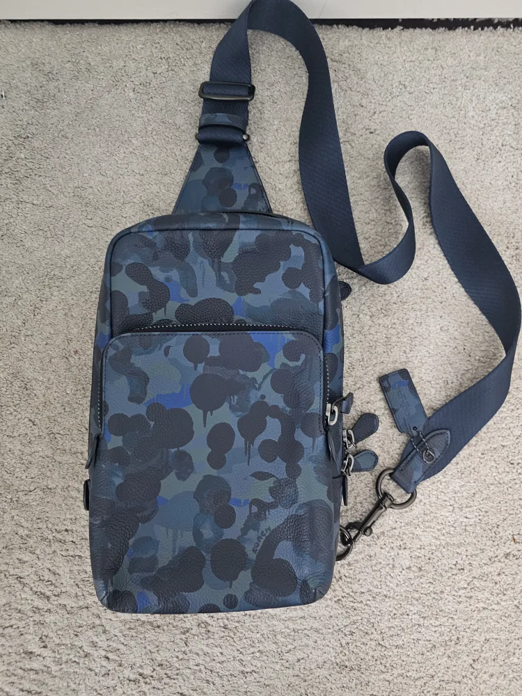 Authentic Coach Camo Print Sling Bag thumbnail