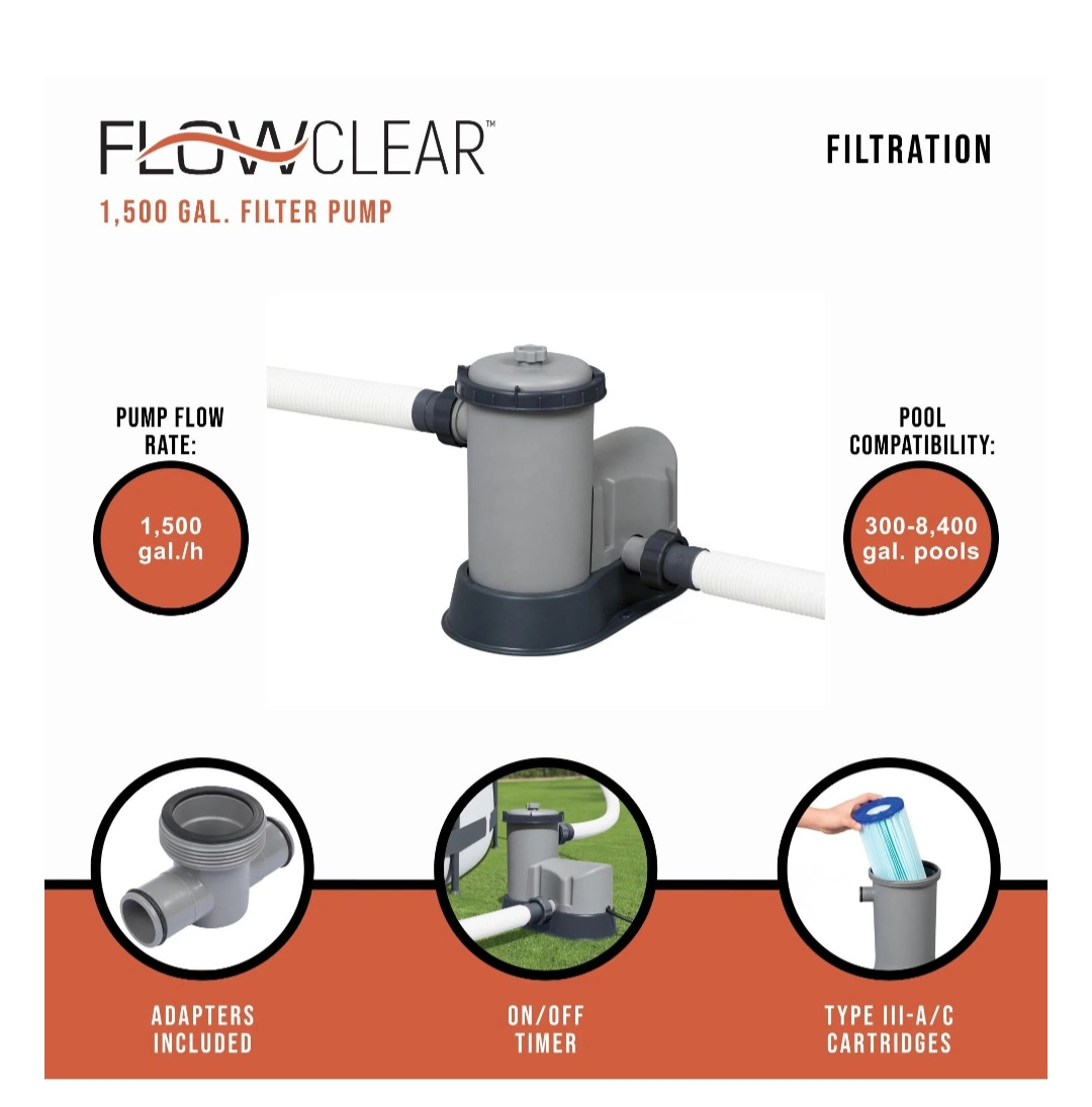 Flowclear 1,500 Gal. Filter Pump - photo 5