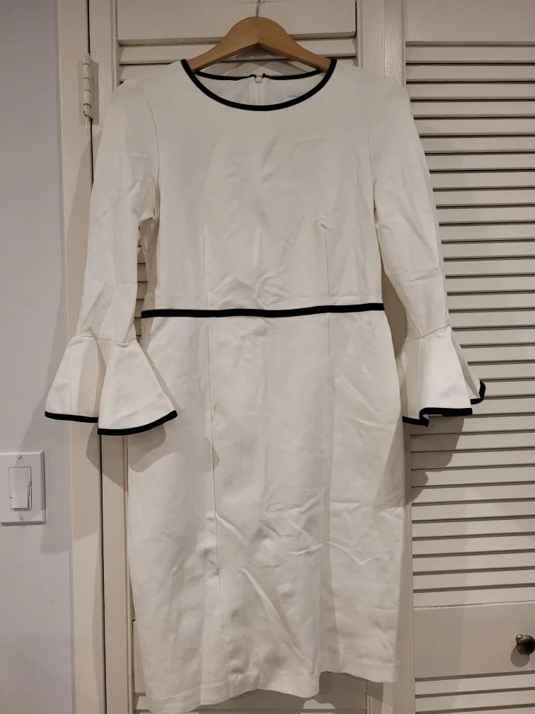 Joseph Ribkoff White Dress - Size 8 thumbnail