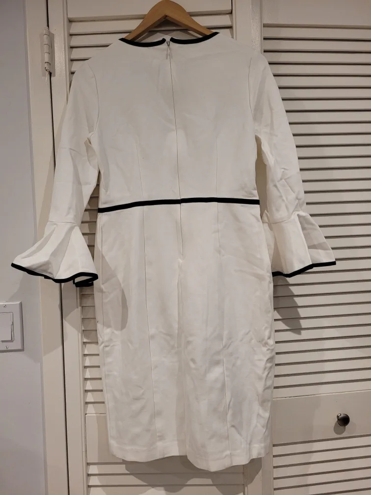 Joseph Ribkoff White Dress - Size 8 image indicator(2)