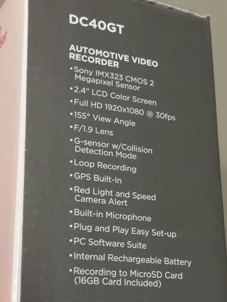 Wide Angle Dash Camera ~ Uniden DC-40GT image indicator(9)