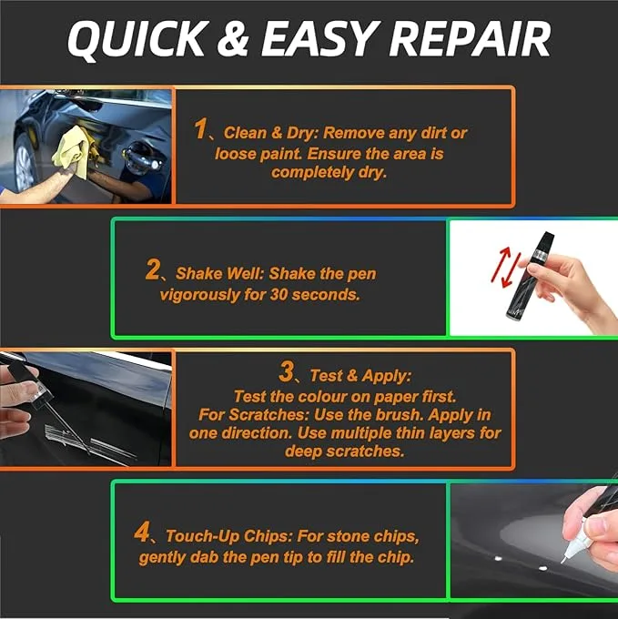 Car Scratch Repair Pen - Pure Black image indicator(5)