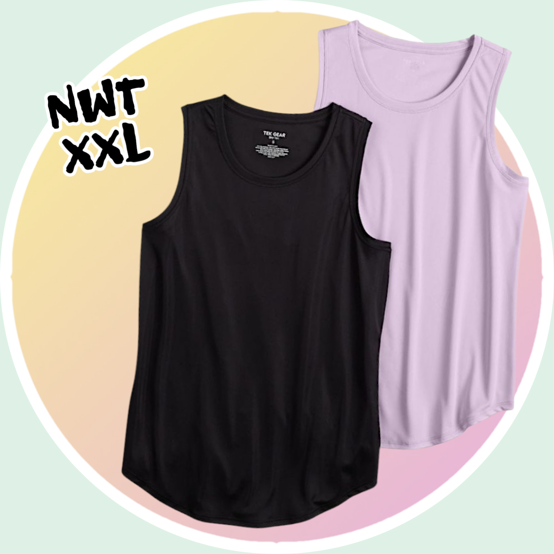 NWT Sz XXL Set of 2 Breathable Dry Tek Tank Top