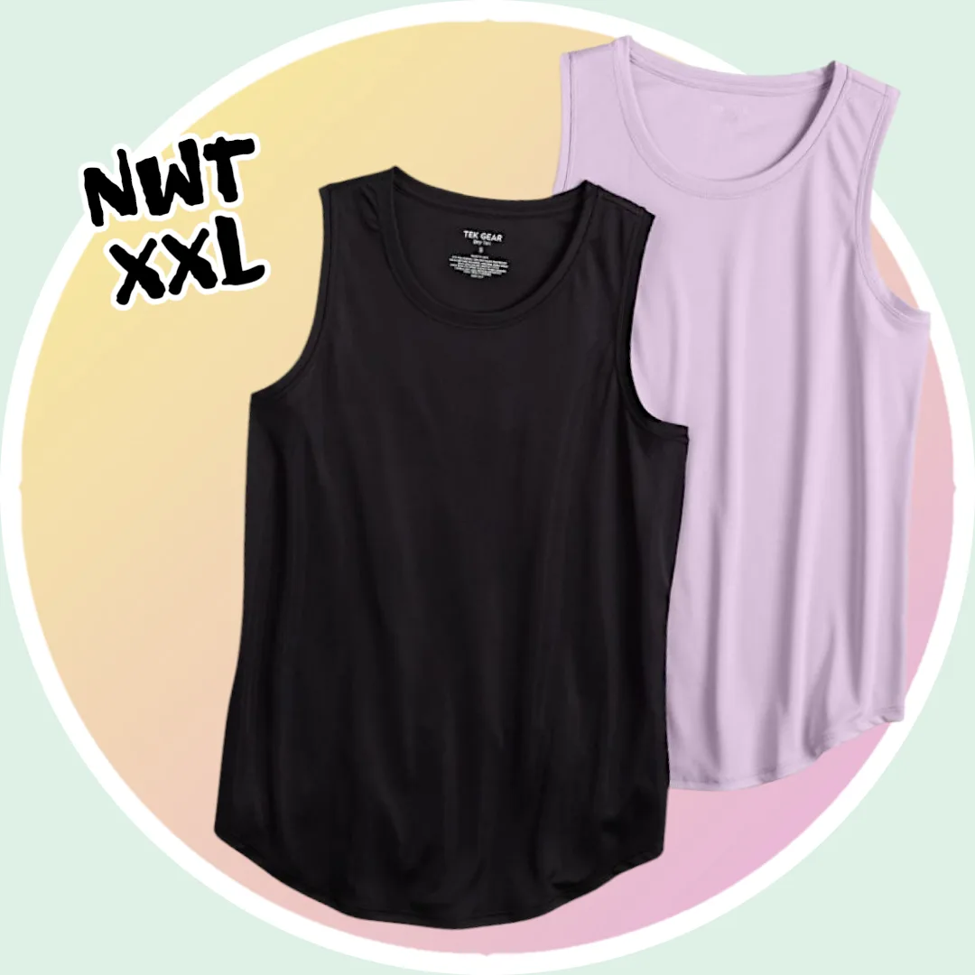 NWT Sz XXL Set of 2 Breathable Dry Tek Tank Top thumbnail