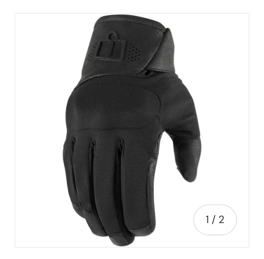 2 Brand New ICON GLOVE TARMAC2 Motorcycle Gloves $80 Pair