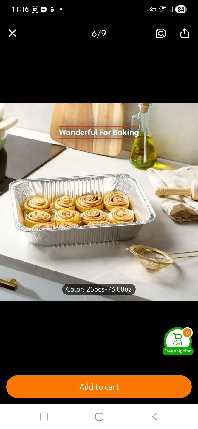 NEW 2250ml Aluminum Foil Pans with Lids - 25 Pack image indicator(5)