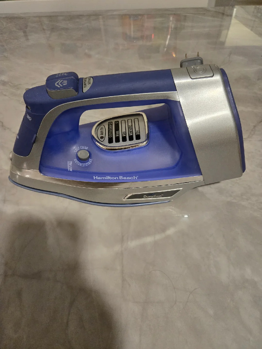 Hamilton Beach Durathon Iron - Blue thumbnail