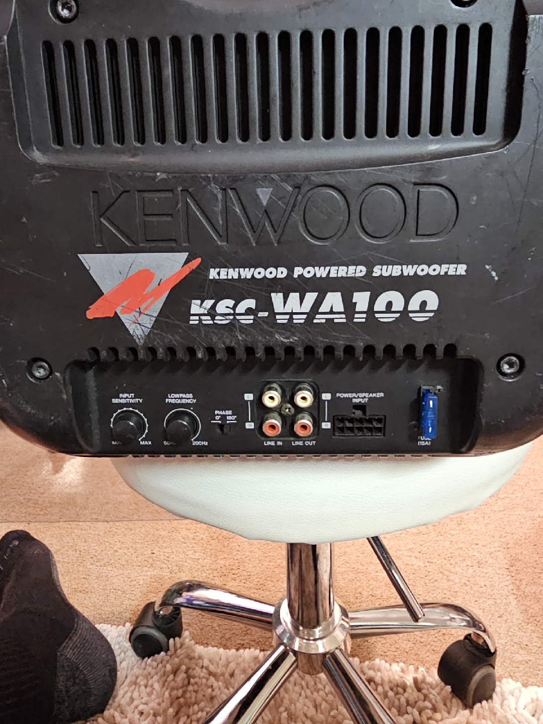 Kenwood KSC-WA100 Powered Subwoofer - photo 2
