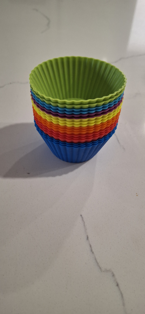 Rainbow Silicone Cupcake Liners - Set of 18