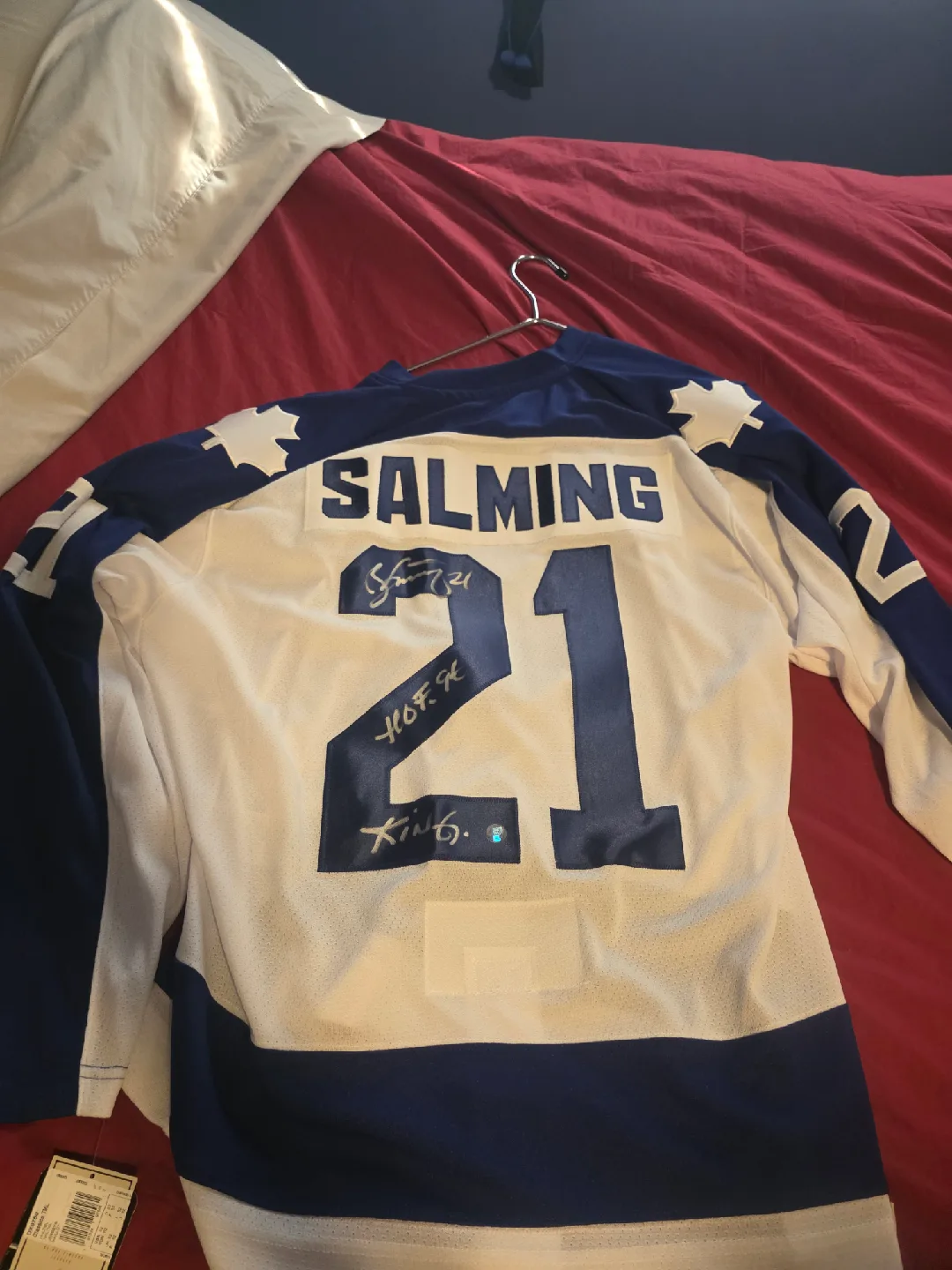 Toronto Maple Leafs Salming #21 Adidas Jersey Size 52 image indicator(5)