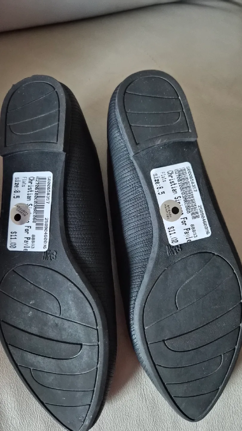 Christian Siriano Black Flats - Size 8.5 image indicator(4)