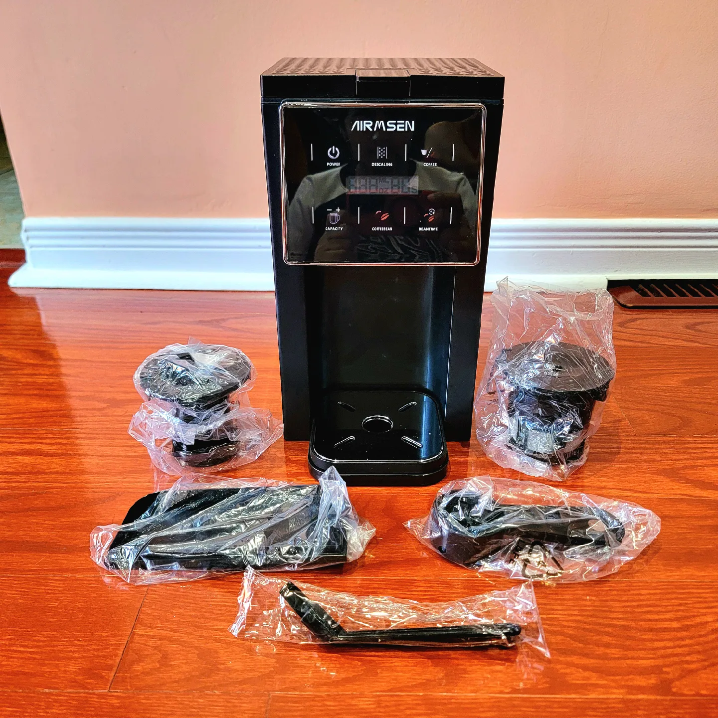 Airmsen Grind & Brew Single Cup Coffee Maker Machine image indicator(2)