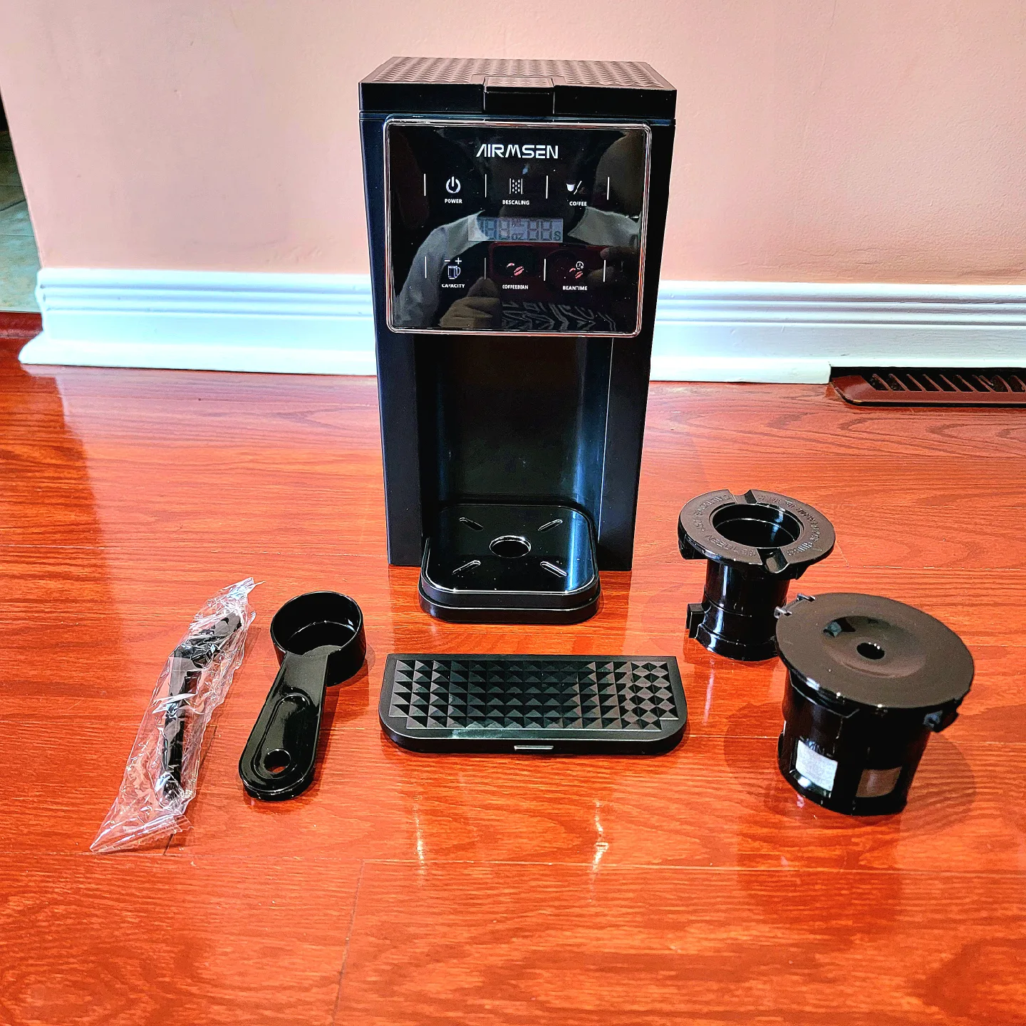 Airmsen Grind & Brew Single Cup Coffee Maker Machine image indicator(3)