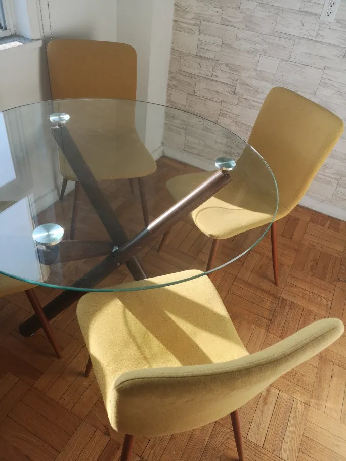 Mid-Century Modern Dining Set - Table & 4 Chairs image indicator(2)