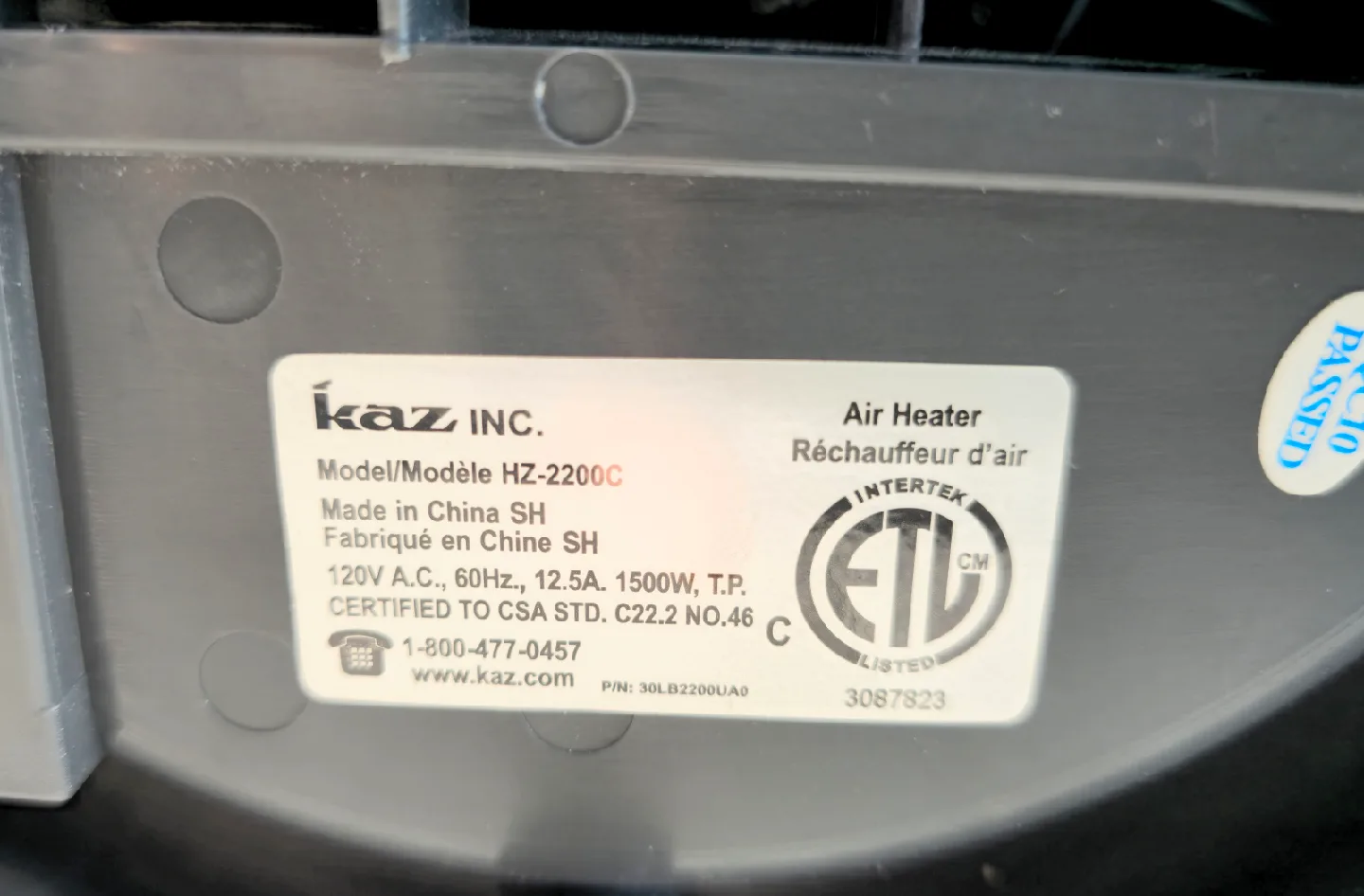 Honeywell Mini Tower Surround Space Heater image indicator(4)