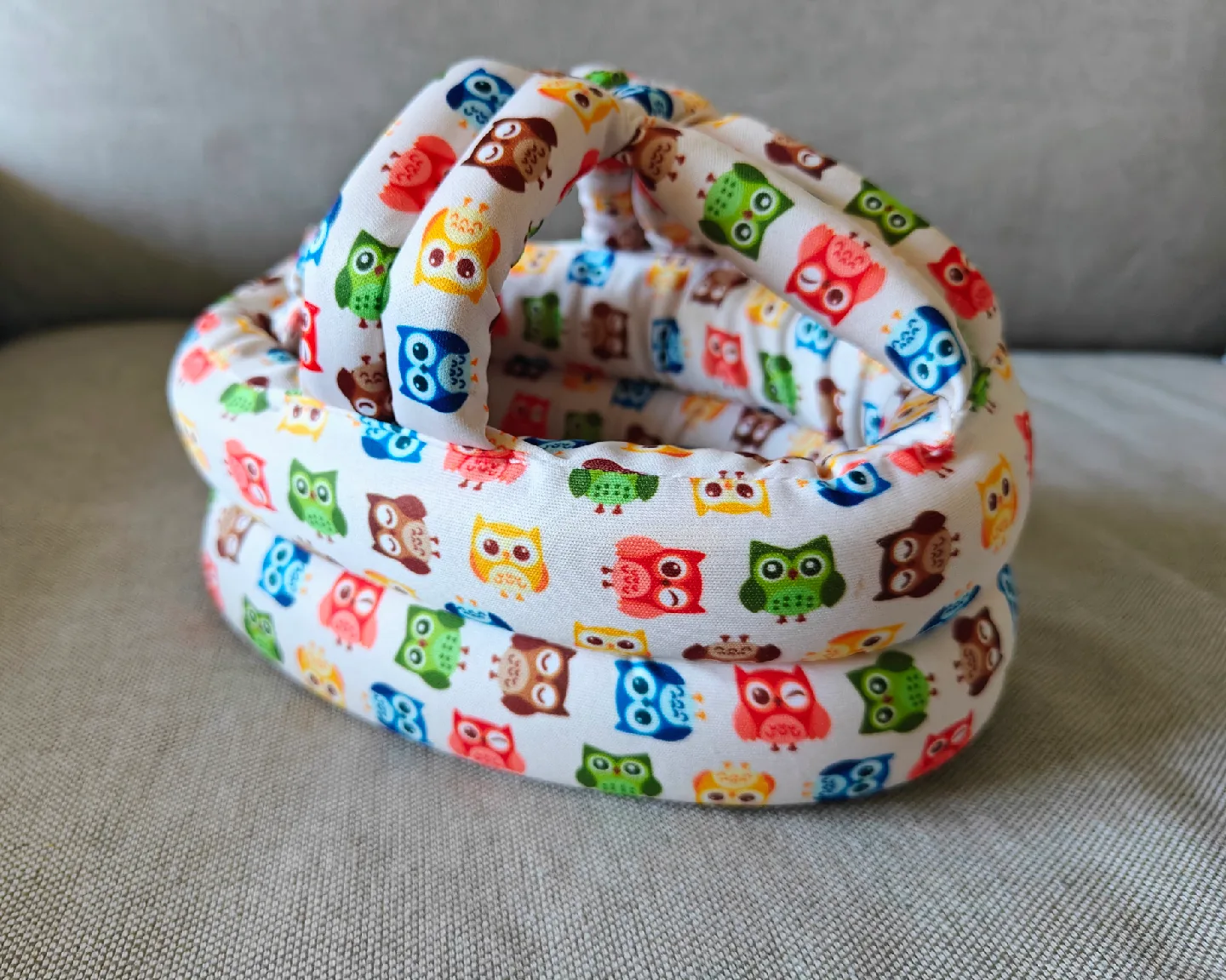 Baby Head Protector Helmet - Owl Print image indicator(2)