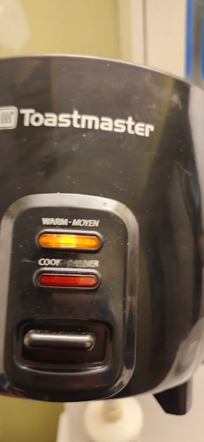 USED Toastmaster Rice Cooker Black 6 cup.PRICE FIRM image indicator(8)